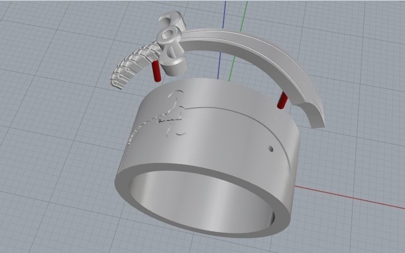 Knife ring Model 1961 3D print model_2