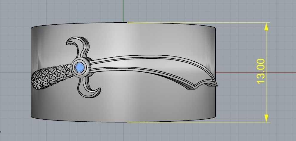 Knife ring Model 1961 3D print model_7
