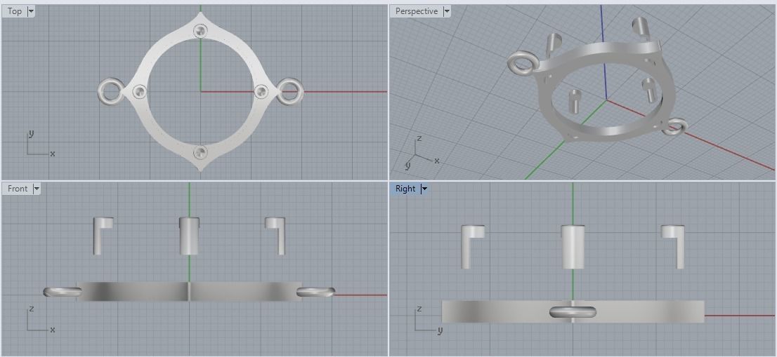 Pendant Model 1960 3D print model_4