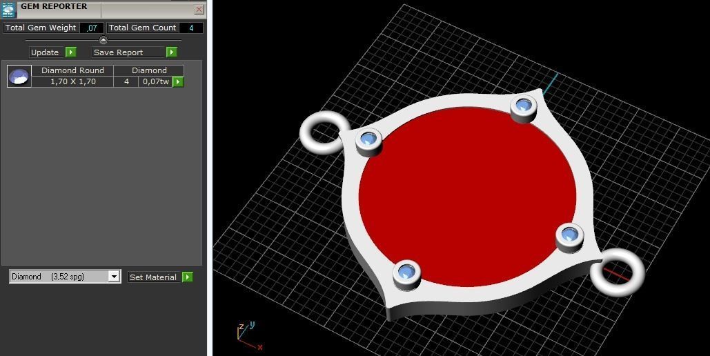 Pendant Model 1960 3D print model_9