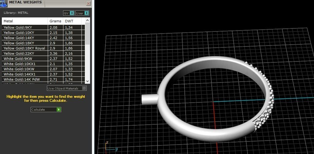 Ring with two rows of stones Model 1957 3D print model_7