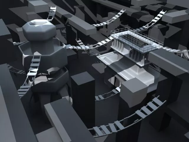 Escalation maze Free 3D model