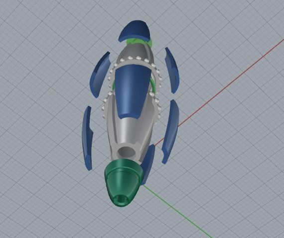 Pendant Model 1970 3D print model_3