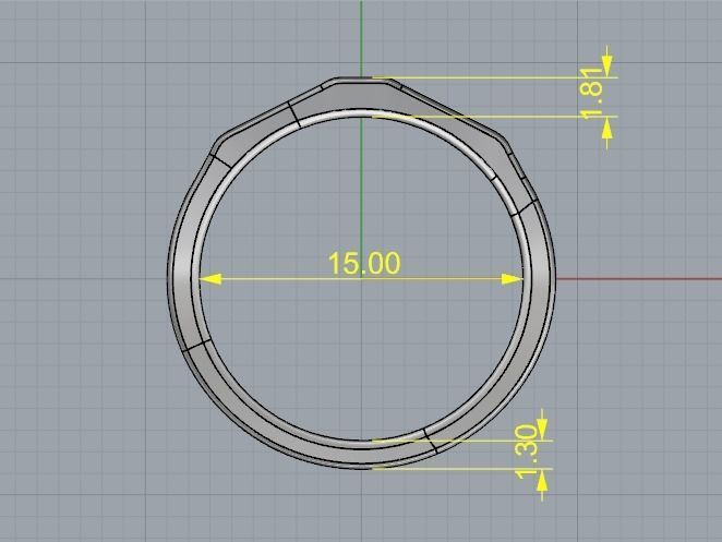 Ring Model 1983 3D print model_6