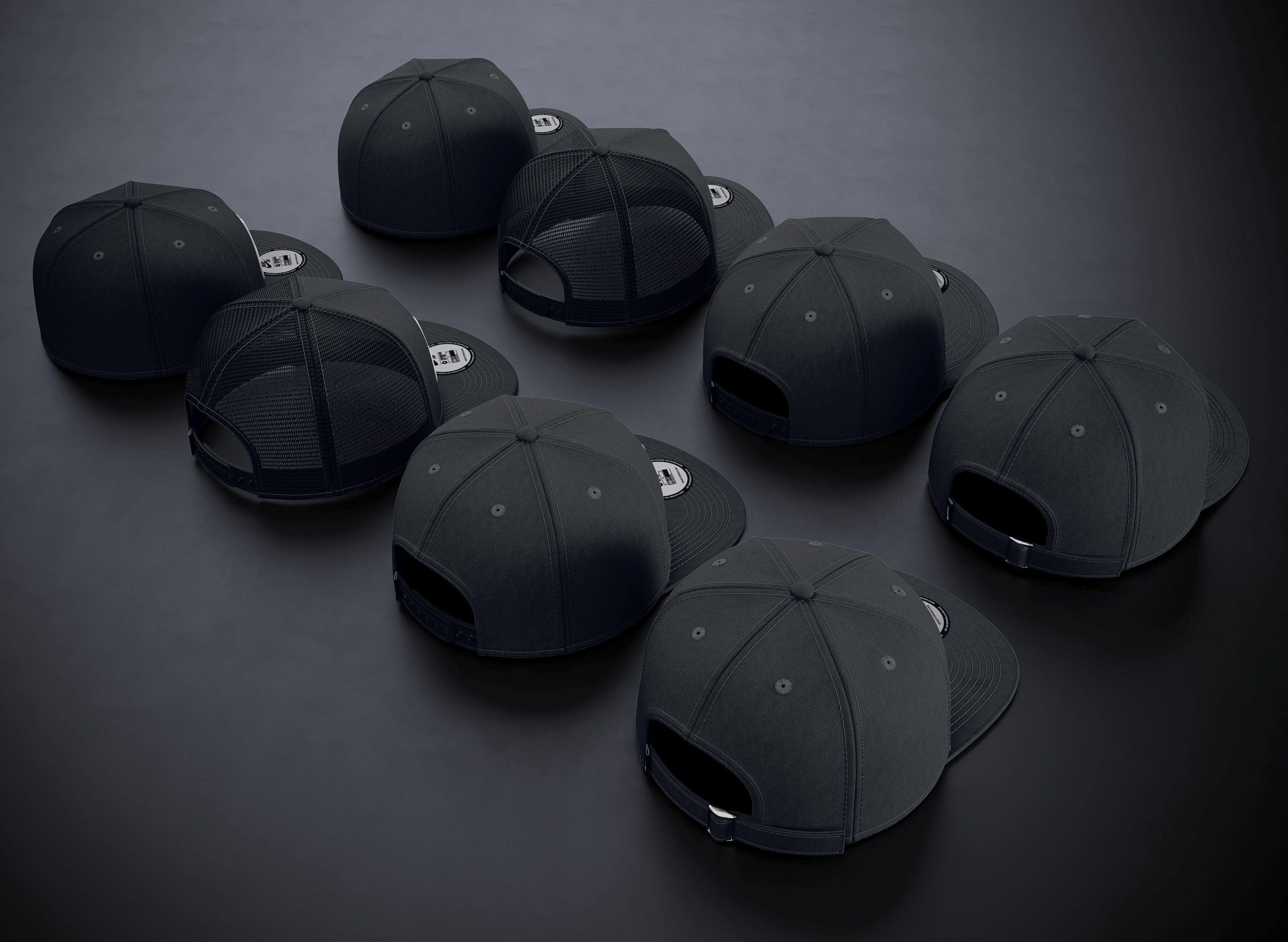 Baseball Cap Collection  3D model_9