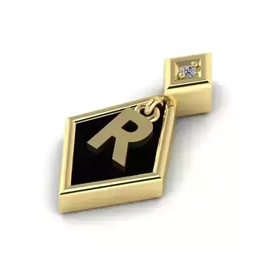 Pendant with the letter R Model 1981