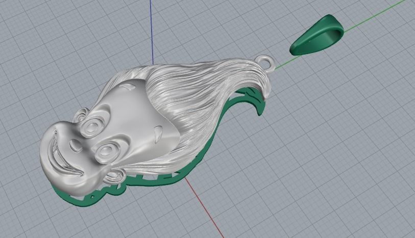 Pendant Jimmy Neutron Model 1979 3D print model_2