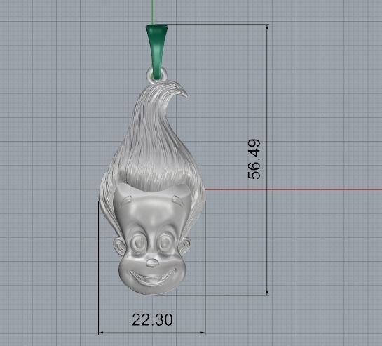 Pendant Jimmy Neutron Model 1979 3D print model_6