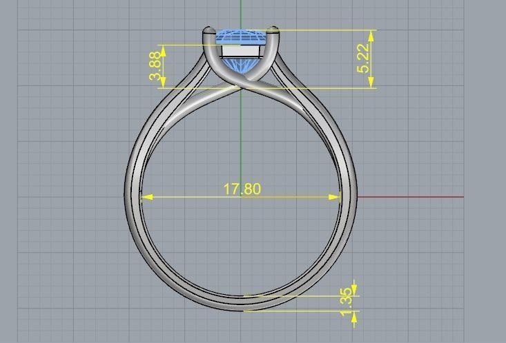 Soliter ring Model 1977 3D print model_5