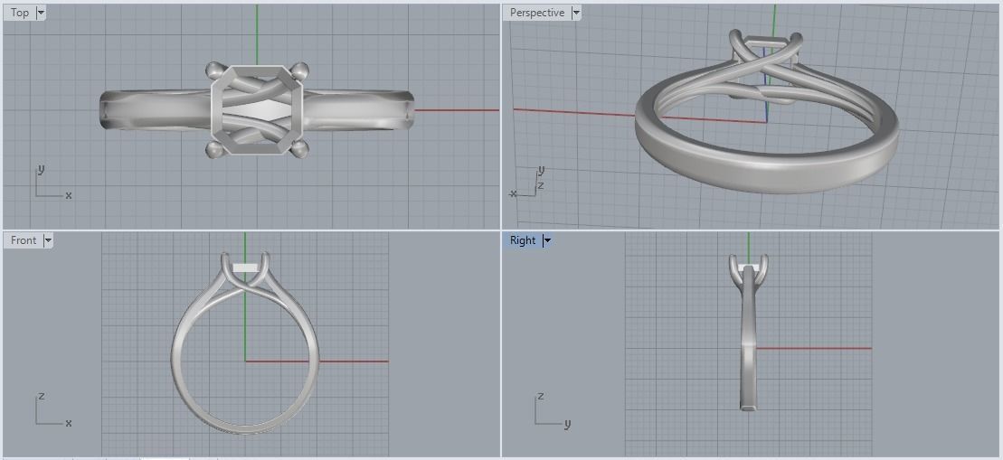 Soliter ring Model 1977 3D print model_4