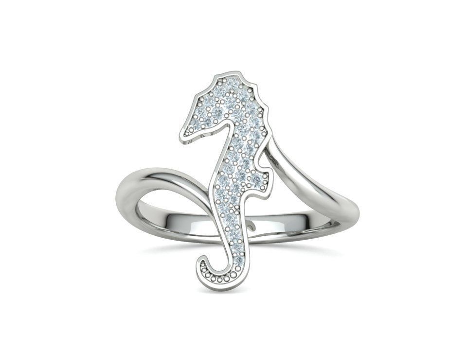 Seahorse Ring and Necklace Collection with discount _15