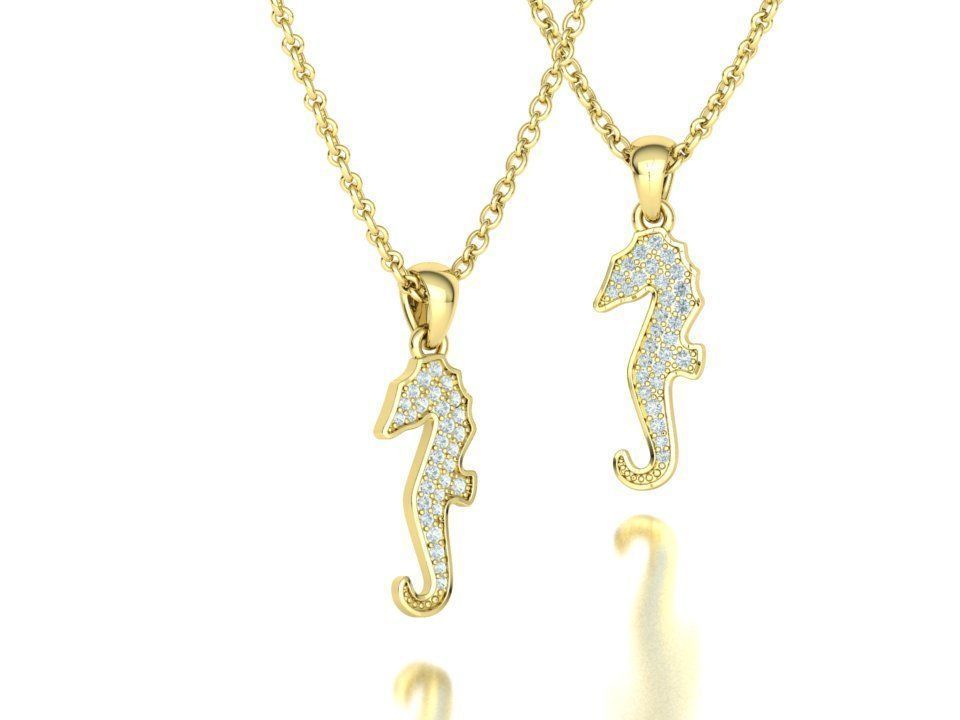 Seahorse Ring and Necklace Collection with discount _28