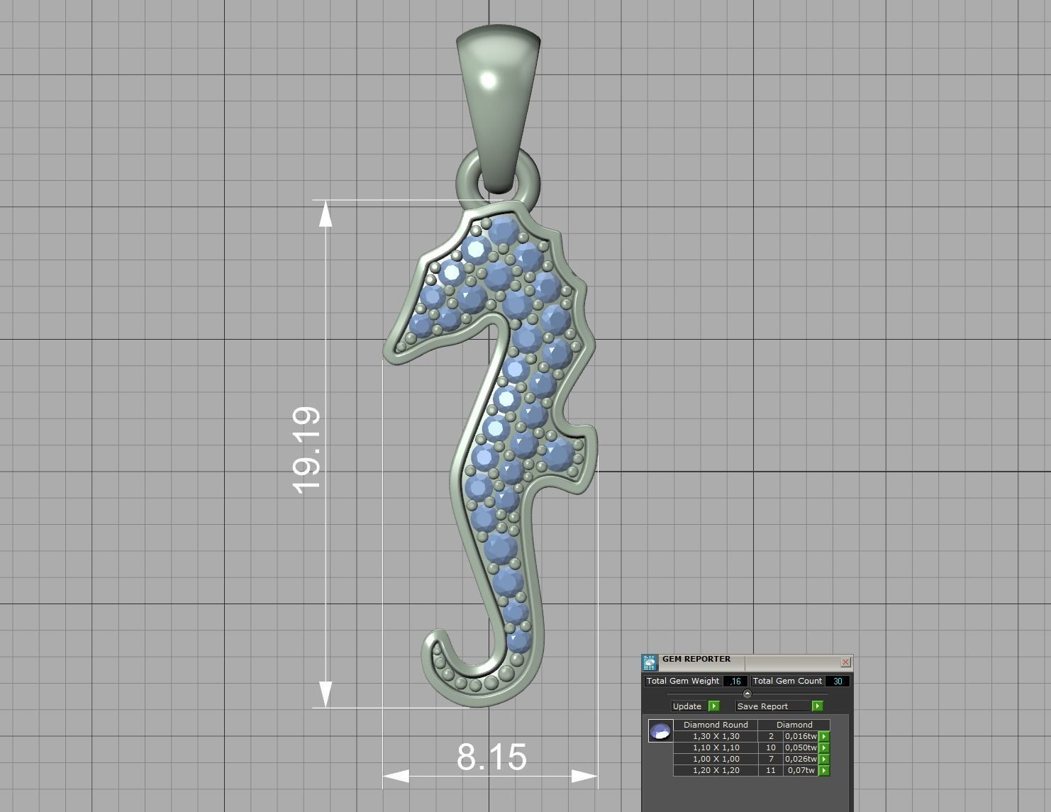 Seahorse Ring and Necklace Collection with discount _39