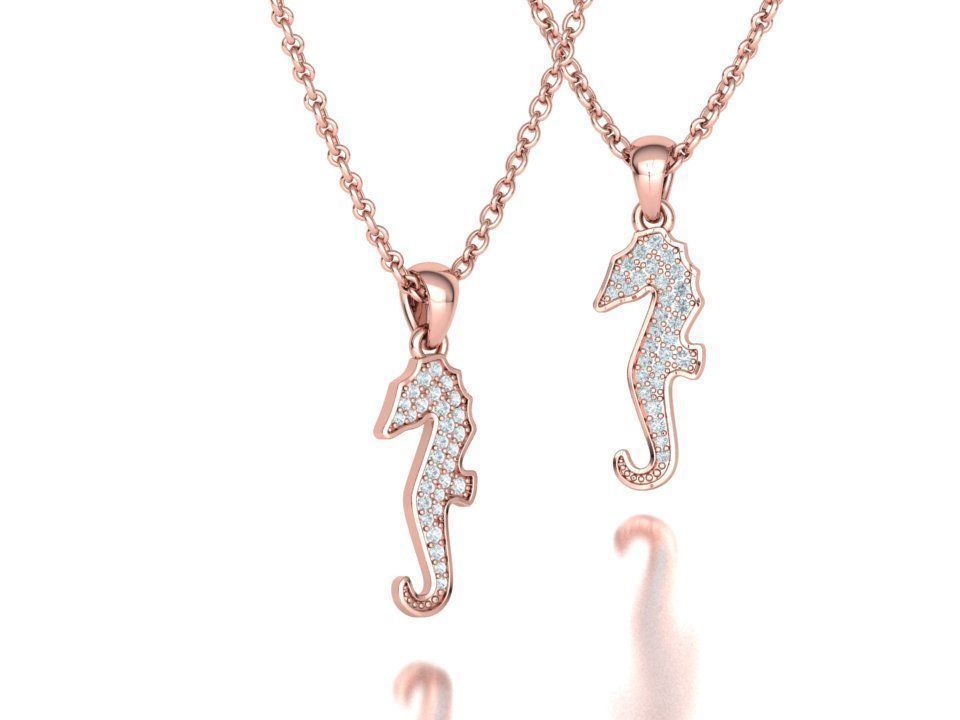 Seahorse Ring and Necklace Collection with discount _27