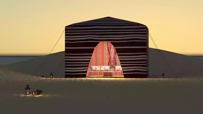 Arabic tent 3D model