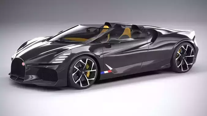 Bugatti W16 Mistral 2024 3D model