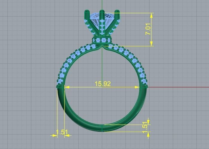 Soliter ring Model 2007 3D print model_5