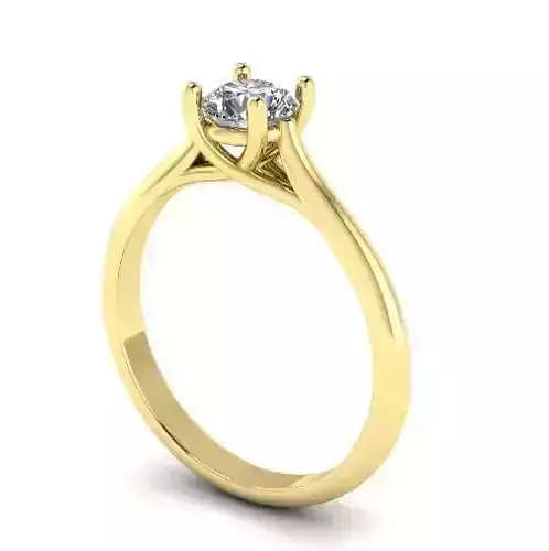 Solitare ring Model 2002 3D print model