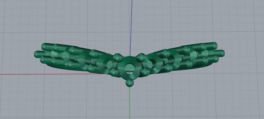 Arrow ring Model 2000 3D print model_2