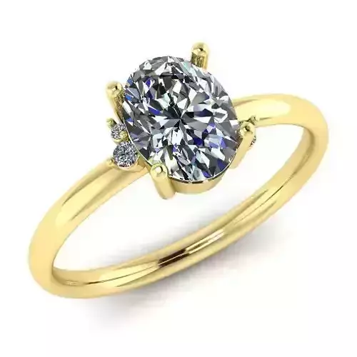 Oval stone ring Model 2034