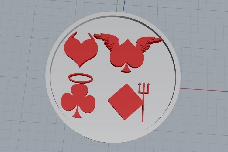 Card signs Model 2033 3D print model_3