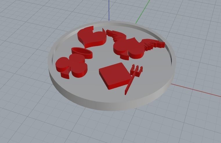 Card signs Model 2033 3D print model_2