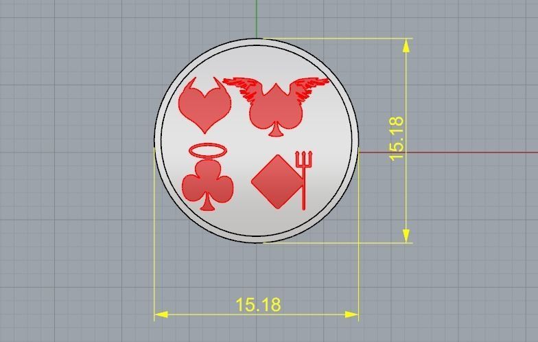 Card signs Model 2033 3D print model_5