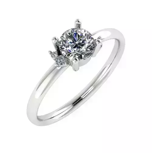 Ring with round stone Model 2030