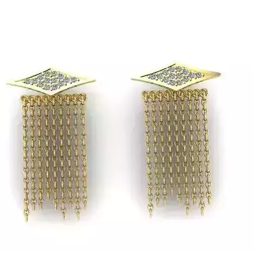 Earrings with chains Model 2021