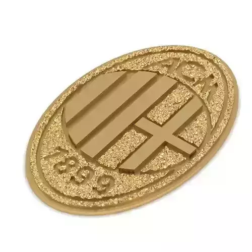 Pendant with symbols of the football club Milan Model 2017 3D print model