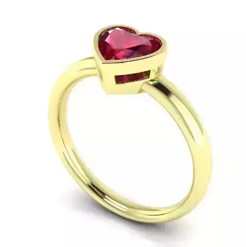 Heart Stone Ring Model 2044
