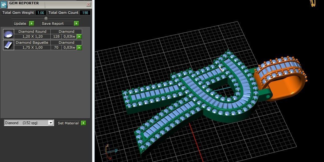 Pendant Letter R Model 2041 3D print model_8