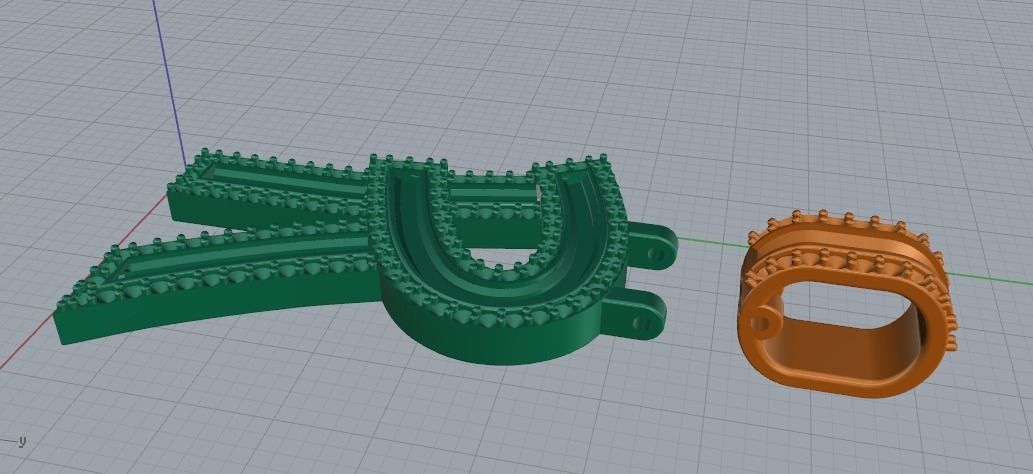 Pendant Letter R Model 2041 3D print model_3