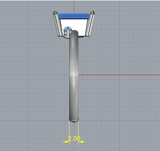 Ring with Emerald stone Model 2040 3D print model_7