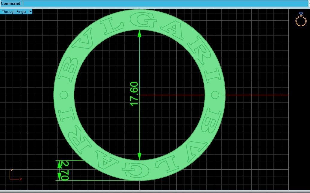 Ring bvlgari zero 1 spirals in two colors of gold without stones 3D print model_32