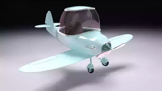 Airplane cartoon style