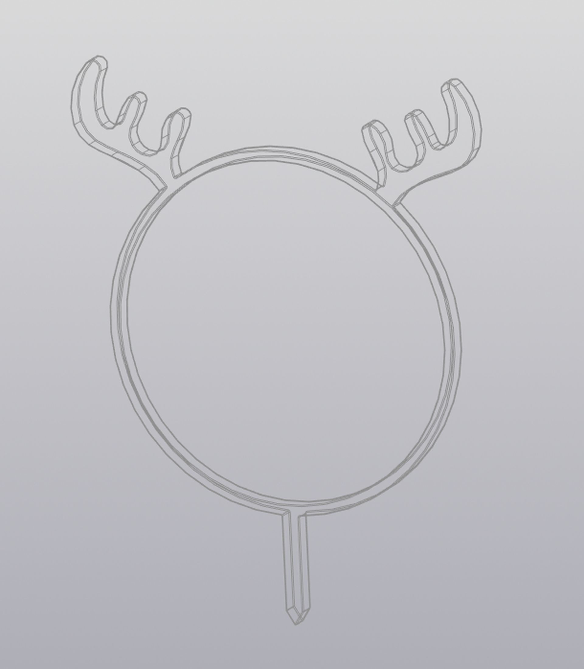 Trellis Deer Planter Decoration 3D print model_7
