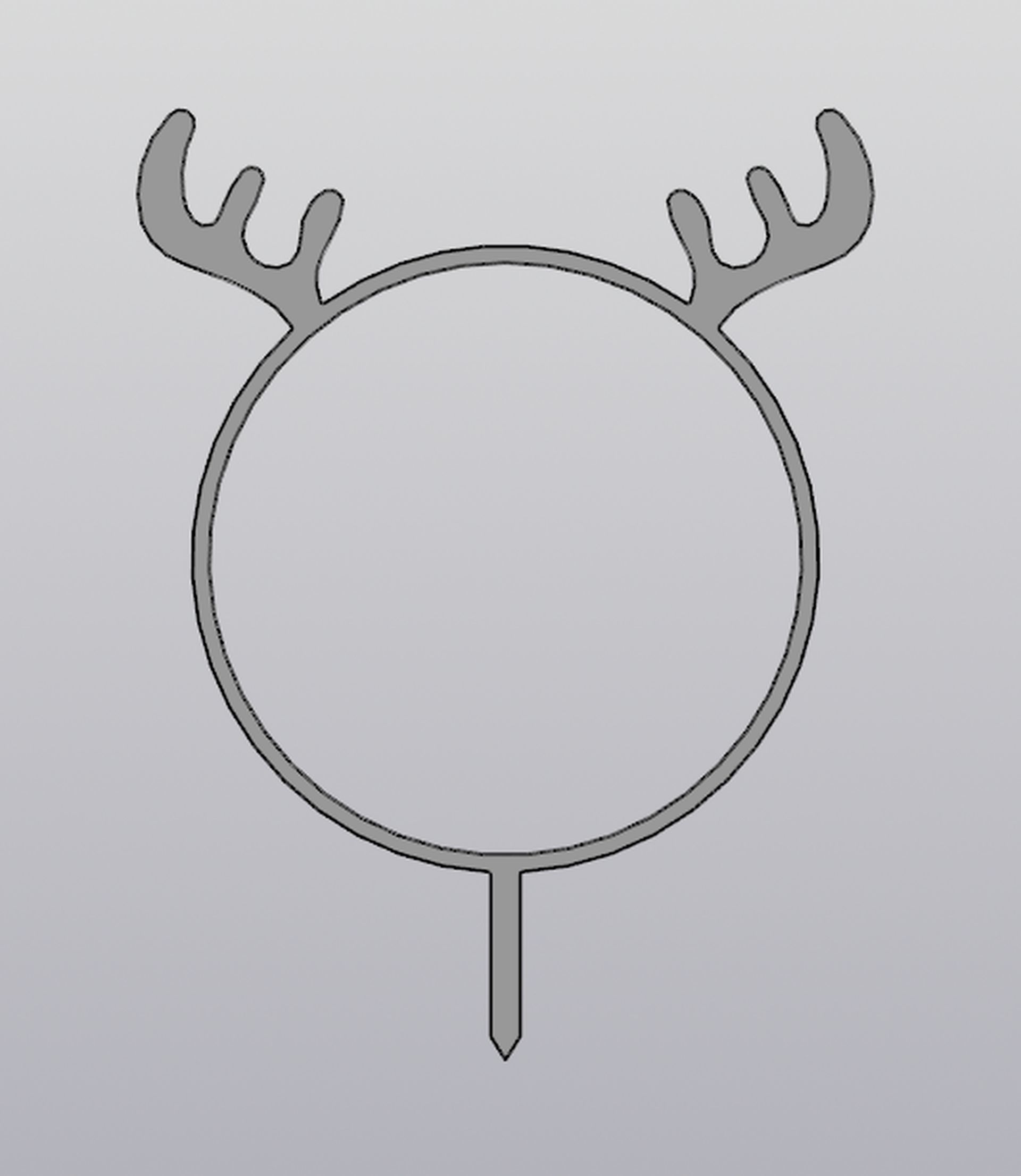 Trellis Deer Planter Decoration 3D print model_1