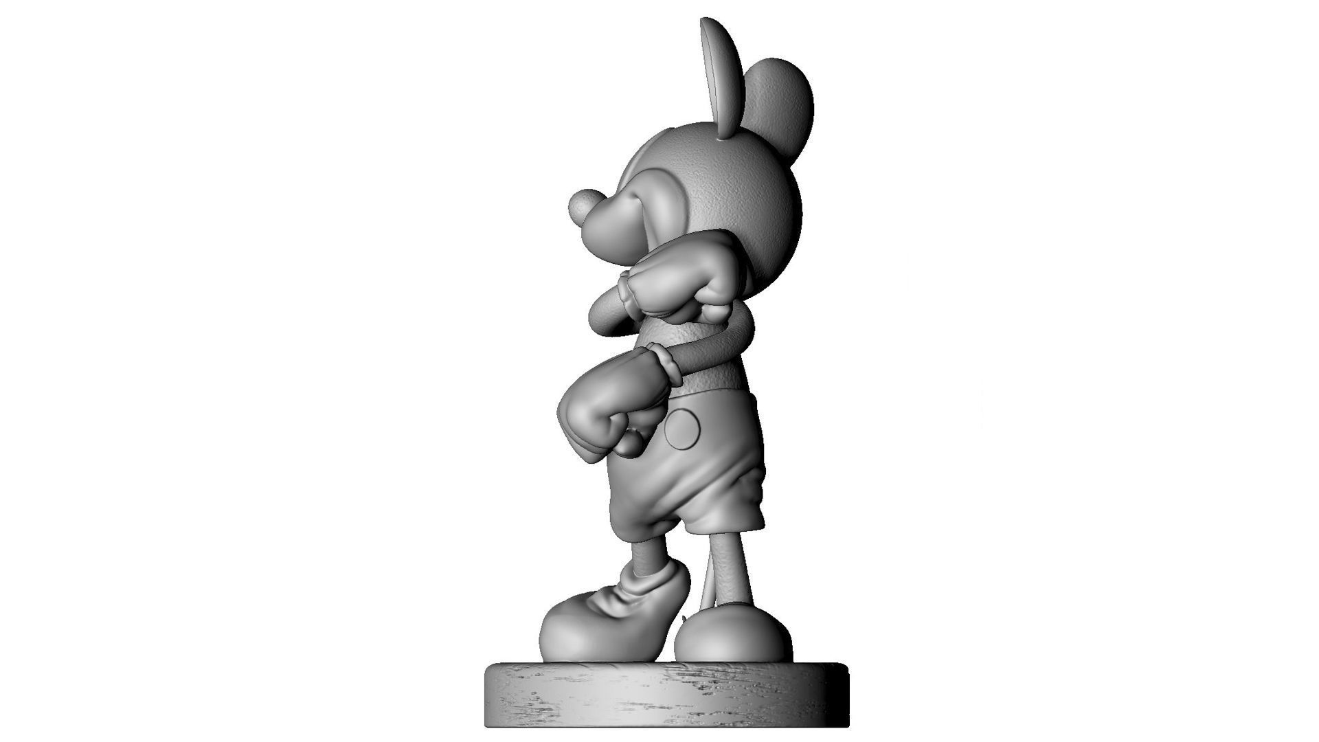 MICKEY MOUSE happy for 3D print STL 3D print model_5