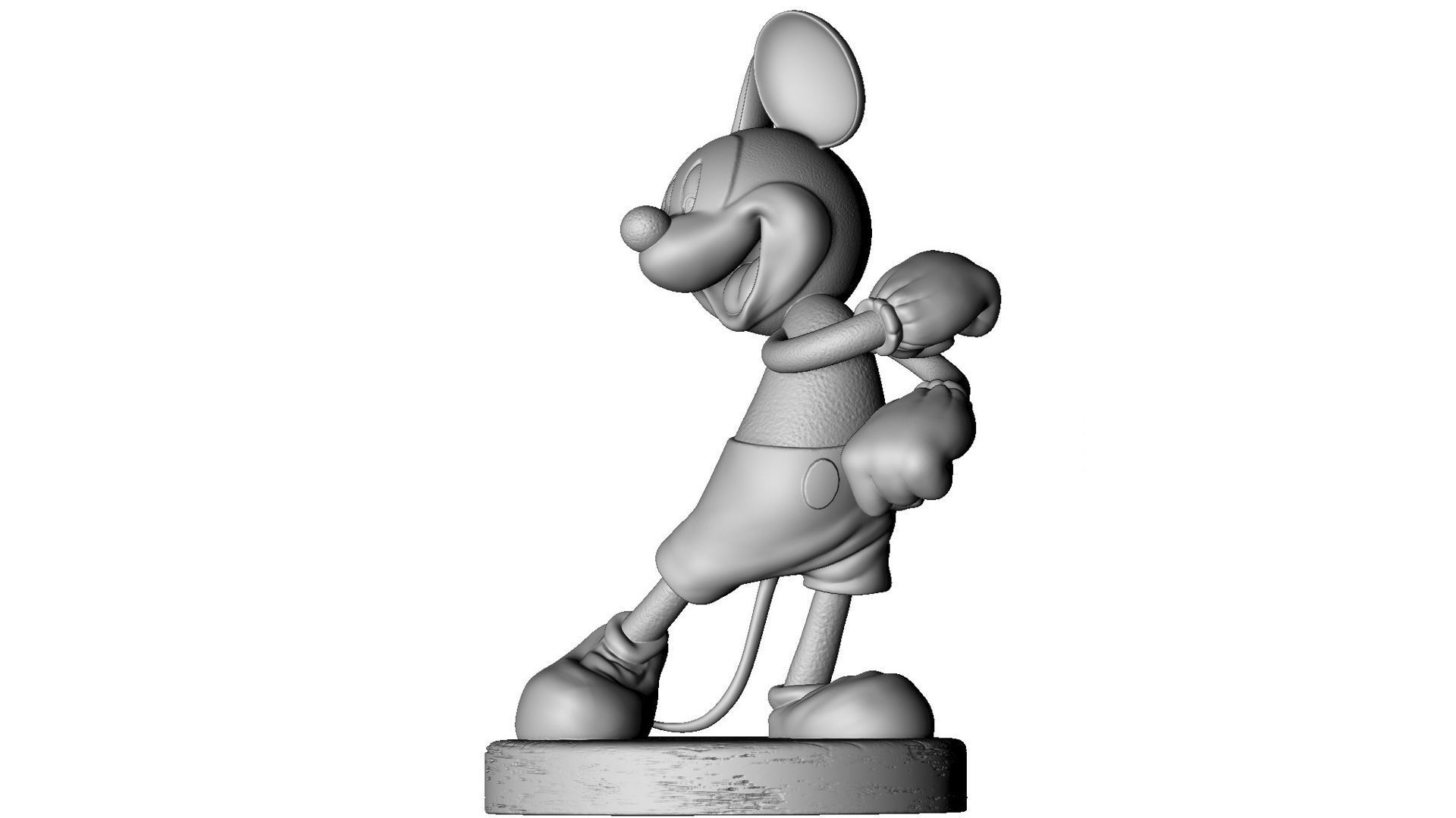 MICKEY MOUSE happy for 3D print STL 3D print model_4