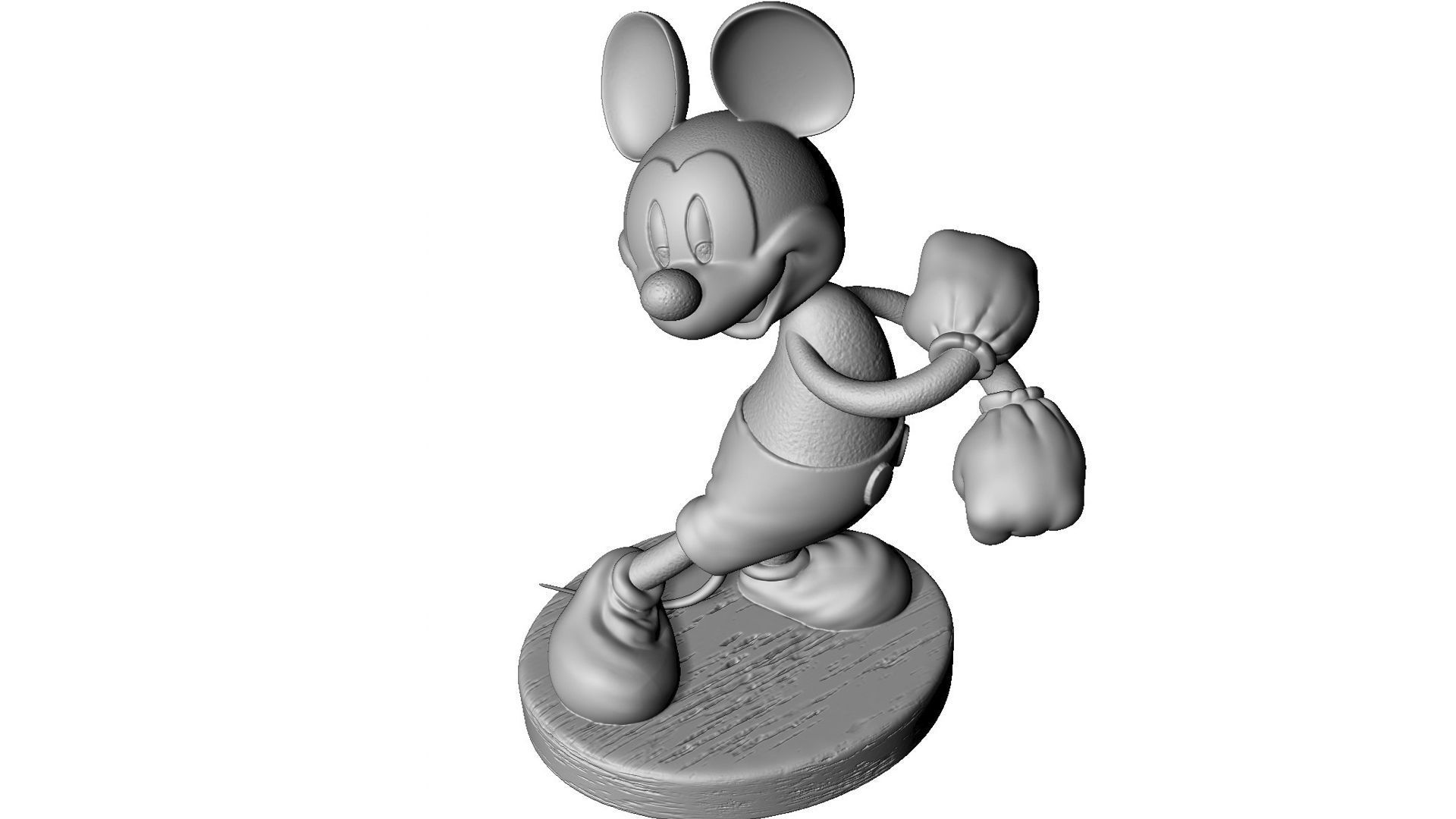 MICKEY MOUSE happy for 3D print STL 3D print model_11