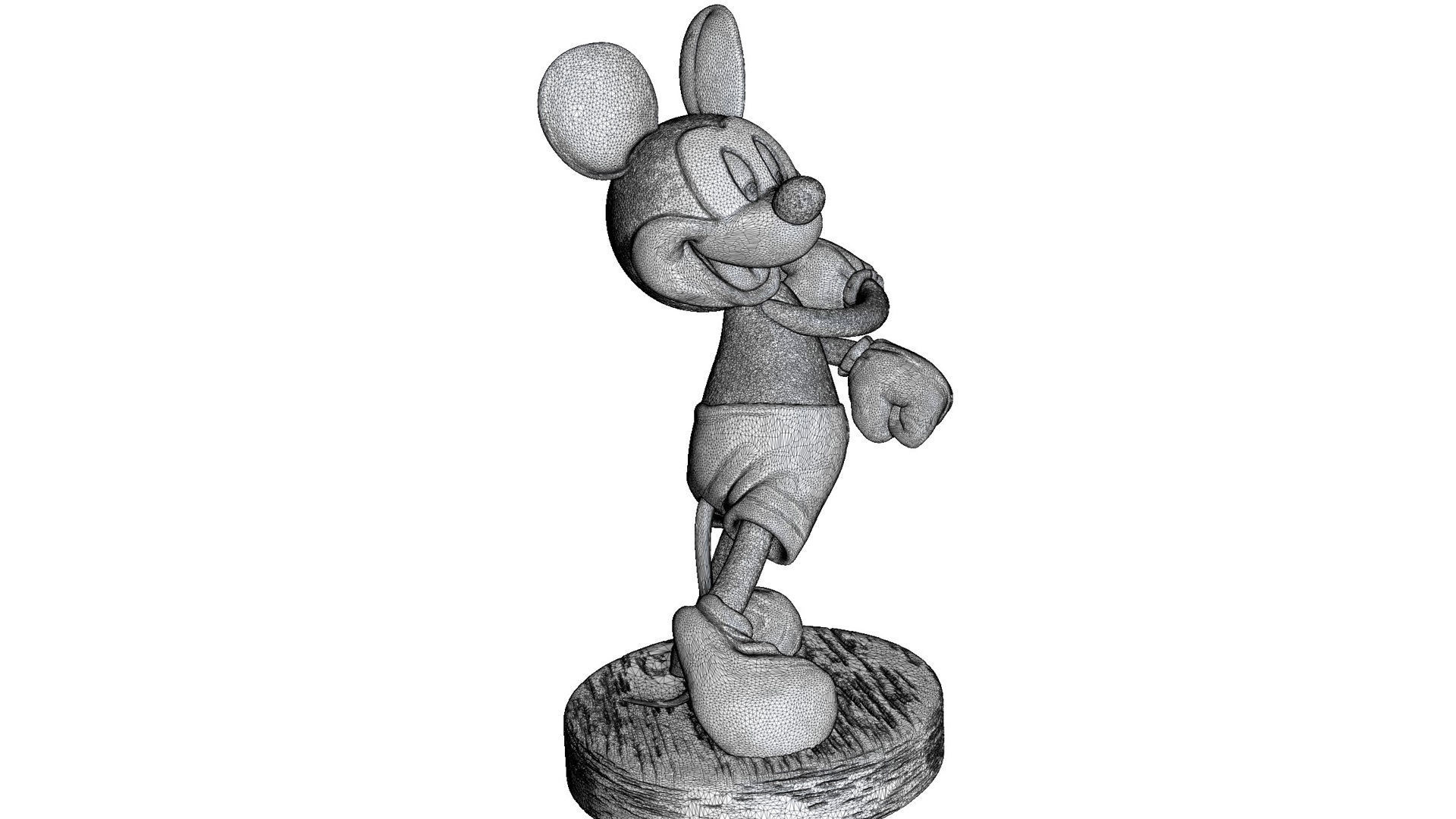 MICKEY MOUSE happy for 3D print STL 3D print model_15