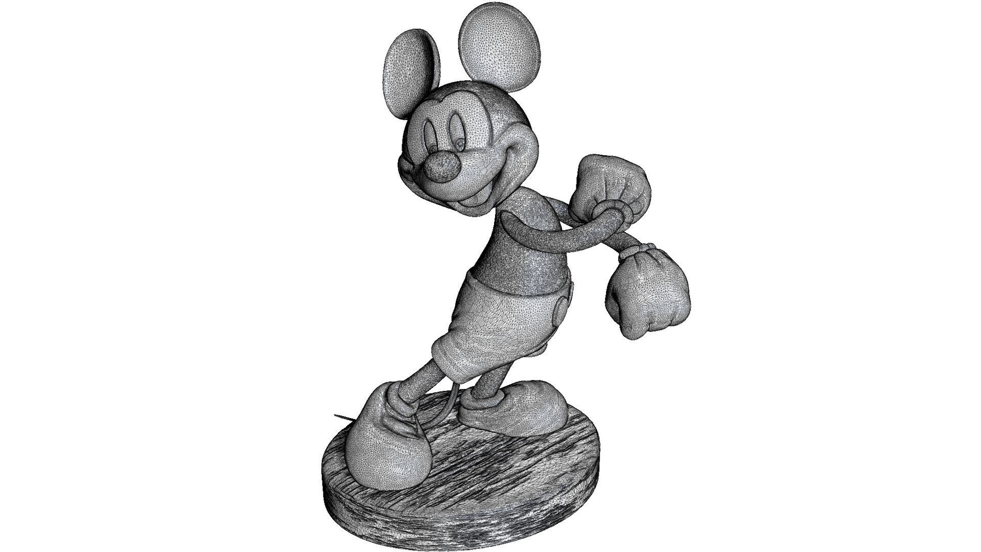 MICKEY MOUSE happy for 3D print STL 3D print model_13