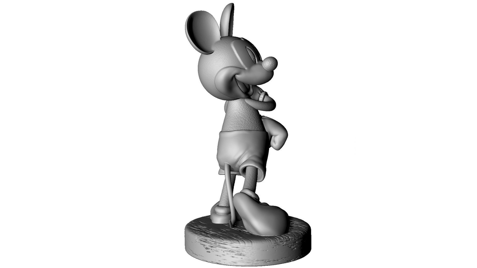 MICKEY MOUSE happy for 3D print STL 3D print model_9