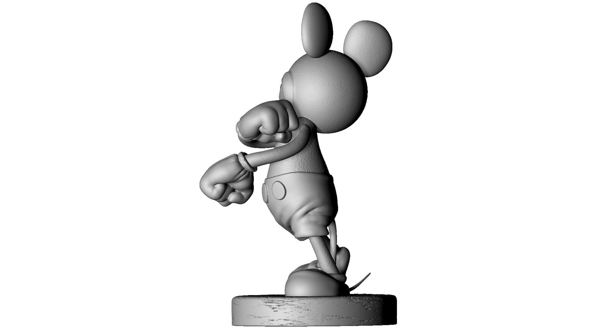 MICKEY MOUSE happy for 3D print STL 3D print model_6