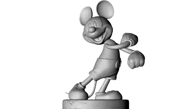 MICKEY MOUSE happy for 3D print STL 3D print model