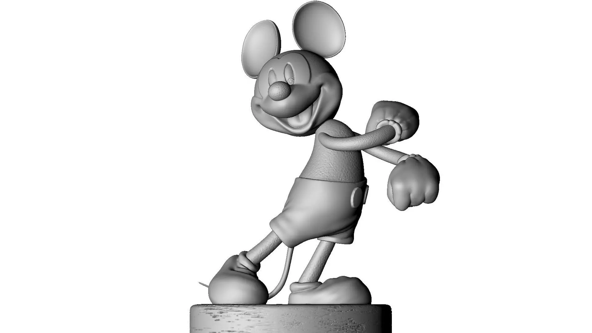 MICKEY MOUSE happy for 3D print STL 3D print model_0