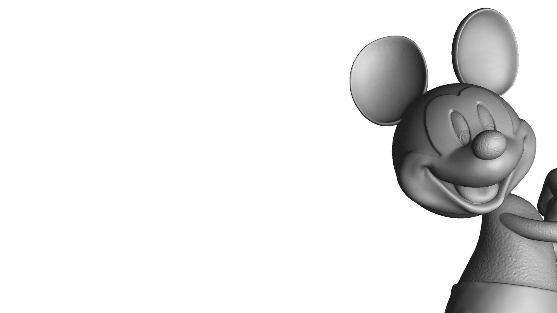 MICKEY MOUSE happy for 3D print STL 3D print model_2