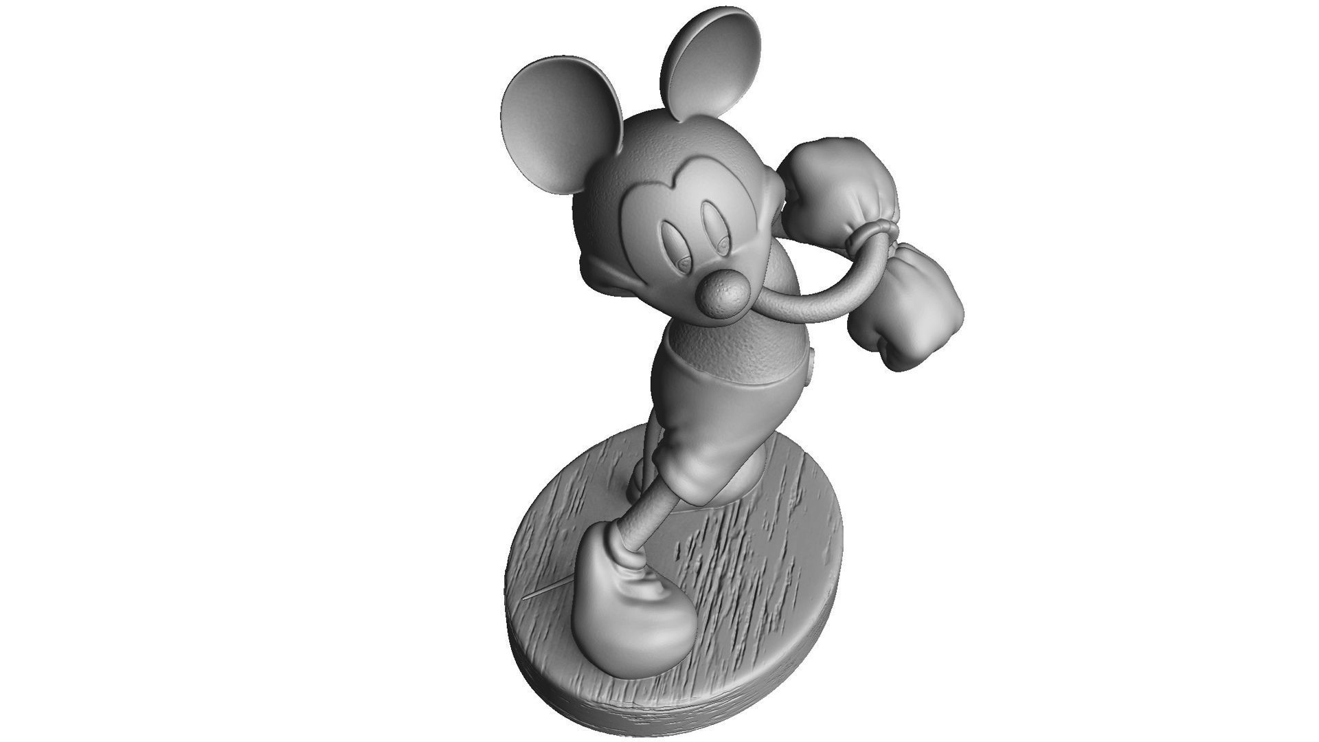 MICKEY MOUSE happy for 3D print STL 3D print model_3