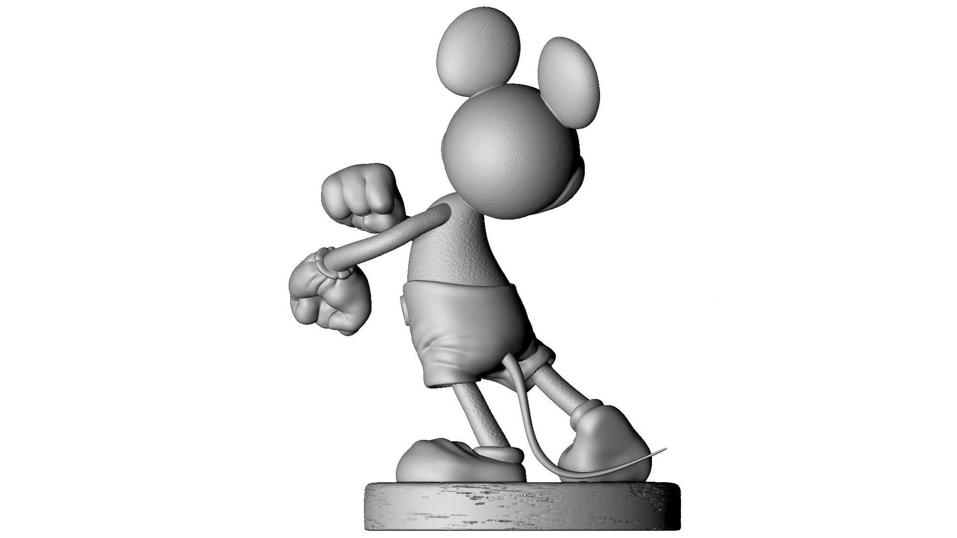 MICKEY MOUSE happy for 3D print STL 3D print model_7